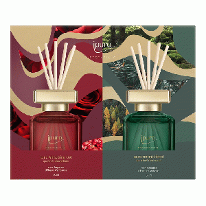 Geurdiffuser Ipuro Whispering Rose & Emerald Forest 2 x 50 ml geschenkset