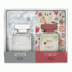 Geurdiffuser Ipuro Snowflake & Winter Berries 2 x 50 ml geschenkset