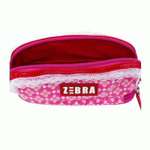 Zebra Make-up tasje Pink Flower