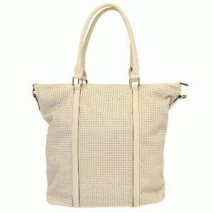 Eternel - Shopper beige met studs