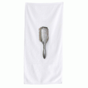 Handdoek Borstel Zilver (50 x 100 cm)