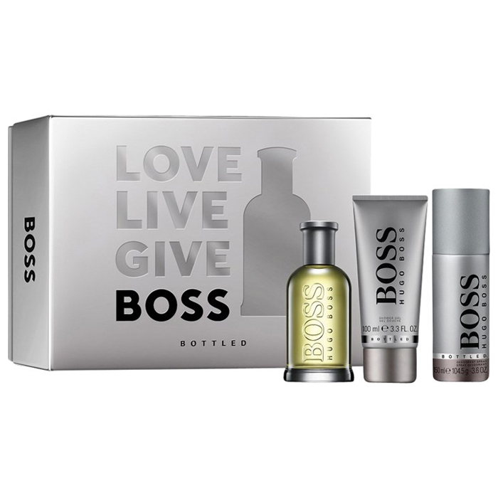 Boss Bottled 100 ml + deodorant spray geschenkset Hugo Boss Parfumania