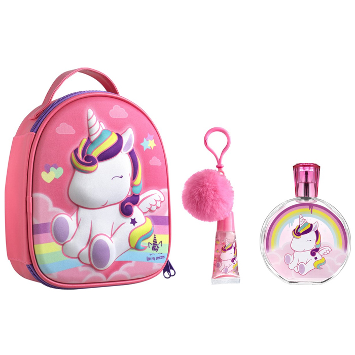 Eau my Unicorn Geschenkset - Eau De Toilette 100 ml & Lipgloss - Met Rugzak