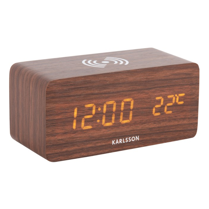 Alarm Clock Block w. Phone Charger LED