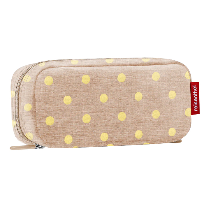 Reisenthel Multicase Toilettas Make-Up Etui - 1,5L - Metallic Dots Coffee Beige